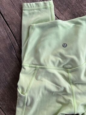 Lululemon Align High Rise Yoga Pant with Pockets 25" in Apple Green, Size 0